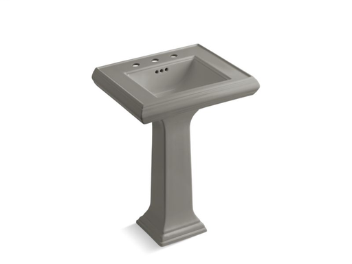 Memoirs® Classic 24" pedestal bathroom sink with 8" widespread faucet holes, Cashmere