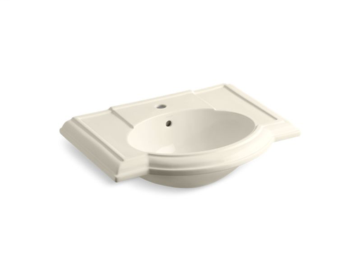 Devonshire® bathroom sink with single faucet hole, Almond