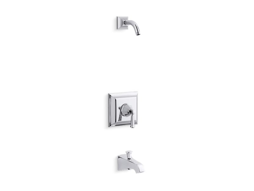 Memoirs® Stately Rite-Temp® bath and shower trim set with lever handle and spout, less showerhead, Polished Chrome