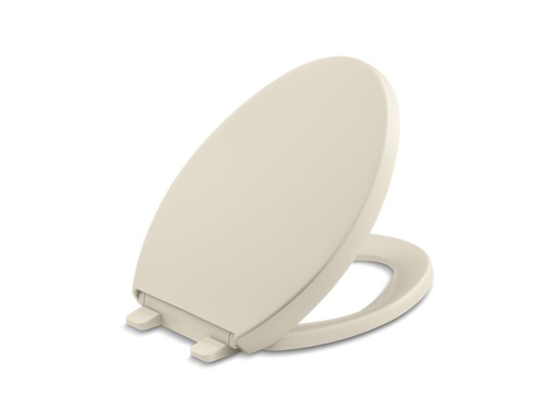 Reveal® Quiet-Close™ with Grip-Tight bumpers elongated toilet seat, Almond