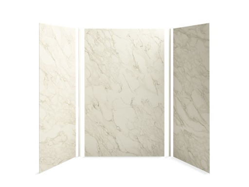 Choreograph® 60" x 42" x 96" shower wall kit, CrossCut Biscuit
