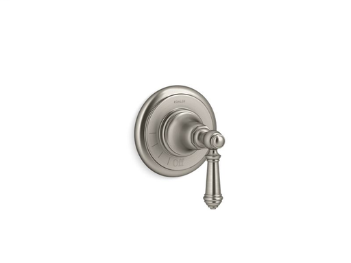 Artifacts® volume control valve trim with lever handle, Vibrant Brushed Nickel