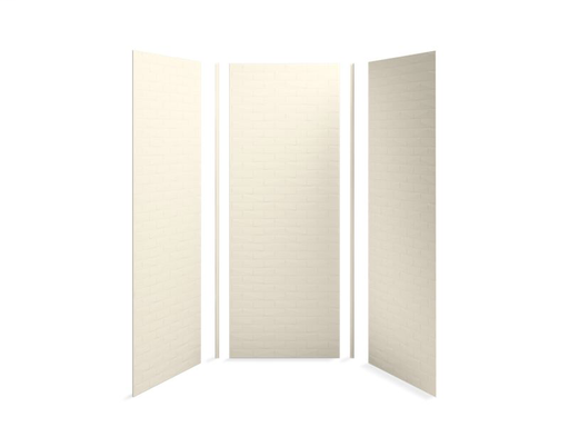 Choreograph® 36" x 36" x 96" shower wall kit, Brick texture, Almond