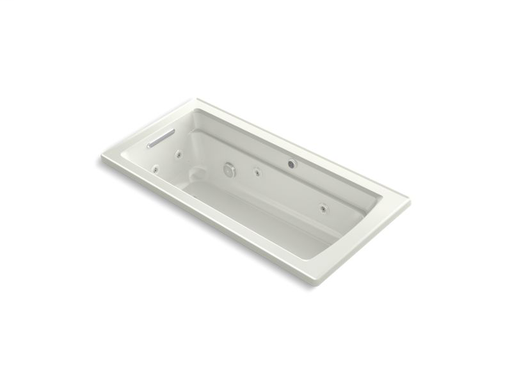 Archer® 66" x 32" drop-in whirlpool + BubbleMassage™ Air Bath, Dune