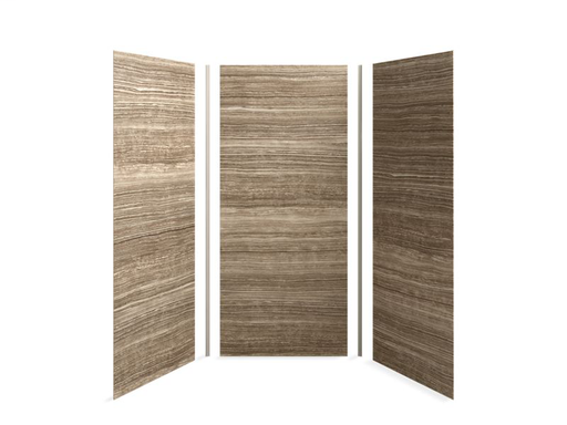 Choreograph® 42" x 42" x 96" shower wall kit, VeinCut Sandbar