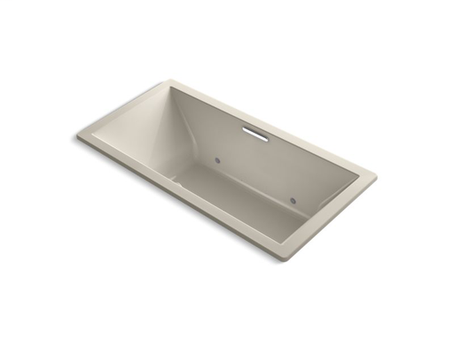 Underscore® Rectangle 72" x 36" drop-in BubbleMassage™ Air Bath with chromatherapy and center drain, Sandbar