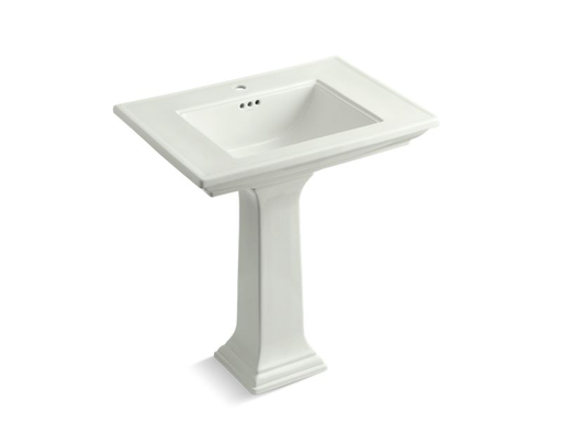 Memoirs® Stately 30" pedestal bathroom sink with single faucet hole, Dune