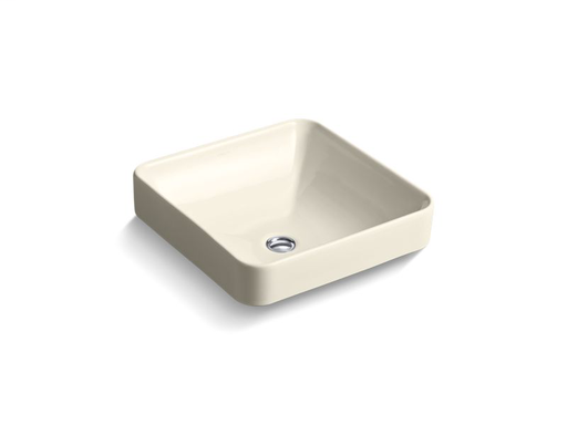 Vox® Square vessel bathroom sink, Almond