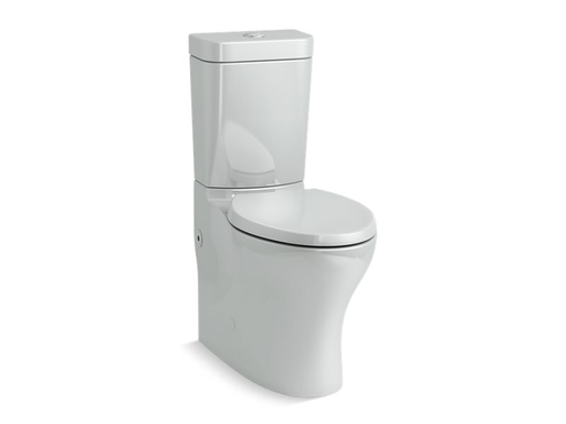 Persuade® Circ Comfort Height® two-piece elongated dual-flush toilet with top-mount actuator and skirted trapway, seat not included, Ice™ Grey