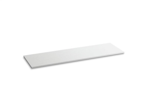 Solid/Expressions® 73" vanity top without cutout, White Expressions