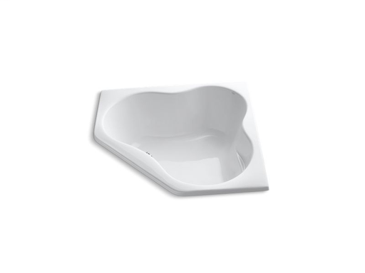 5454 54" x 54" drop-in bath, White