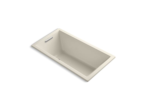 Underscore® Rectangle 60" x 32" drop-in VibrAcoustic® bath, Almond