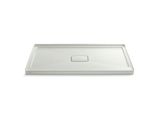 Archer® 60" x 36" single threshold center drain shower base with removable cover, Dune
