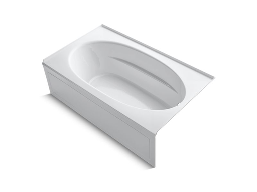 Windward® 72" x 42" alcove bath with integral apron and right-hand drain, White
