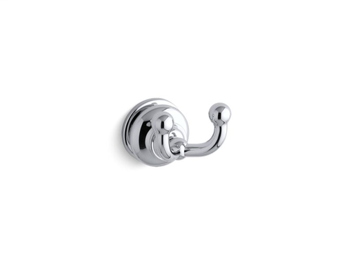 Fairfax® double robe hook, Polished Chrome