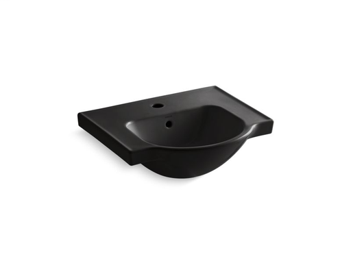 Veer™ 21" single-hole sink basin, Black Black