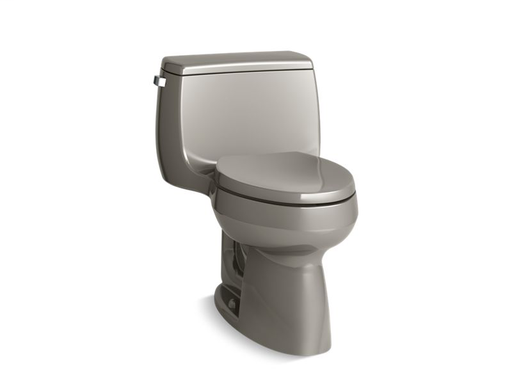 Gabrielle™ Comfort Height® one-piece elongated 1.28 gpf toilet with Class Five® flushing technology and left-hand trip lever, Cashmere
