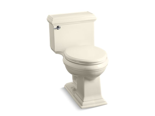 Memoirs® Classic Comfort Height® one-piece elongated 1.28 gpf toilet with AquaPiston® flushing technology and left-hand trip lever, Almond