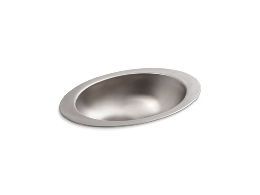 Rhythm® oval drop-in bathroom sink with Satin finish, Not Applicable