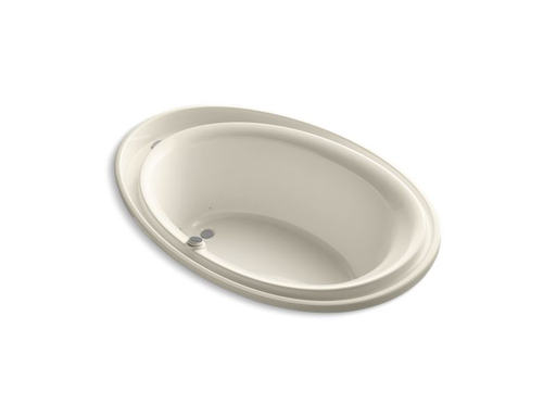 Purist® 72" x 46" drop-in BubbleMassage™ Air Bath, Almond
