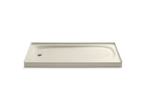 Salient® 60" x 30" single threshold left-hand drain shower base, Almond