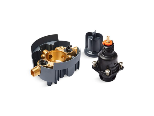 Rite-Temp® pressure-balancing valve body and cartridge kit with service stops, Not Applicable