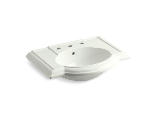 Devonshire® bathroom sink with 8" widespread faucet holes, Dune