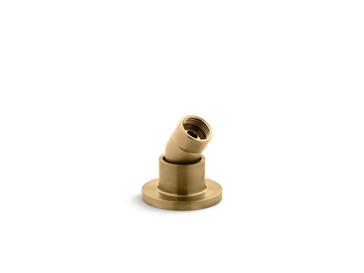 Stillness® deck-mount handshower holder with hoses, Vibrant Moderne Brushed Gold