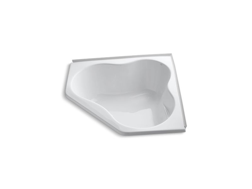 5454 54" x 54" alcove bath with integral flange, White