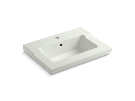 Tresham® vanity-top bathroom sink with single faucet hole, Dune