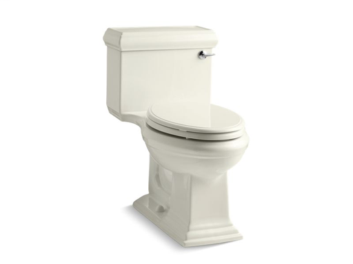 Memoirs® Classic Comfort Height® one-piece elongated 1.28 gpf toilet with AquaPiston® flushing technology and right-hand trip lever, Biscuit
