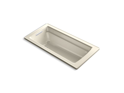 Archer® 66" x 32" drop-in bath with reversible drain, Almond