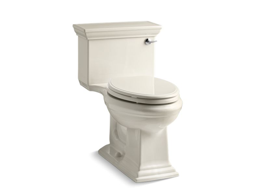 Memoirs® Stately Comfort Height® one-piece elongated 1.28 gpf toilet with AquaPiston® flushing technology and right-hand trip lever, Almond