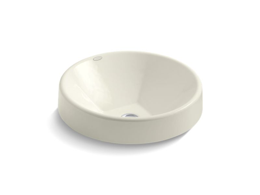 Inscribe® Wading Pool® 16.5" round bathroom sink, Biscuit