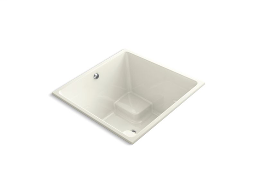 Underscore® Cube 48" x 48" drop-in VibrAcoustic® bath, Biscuit