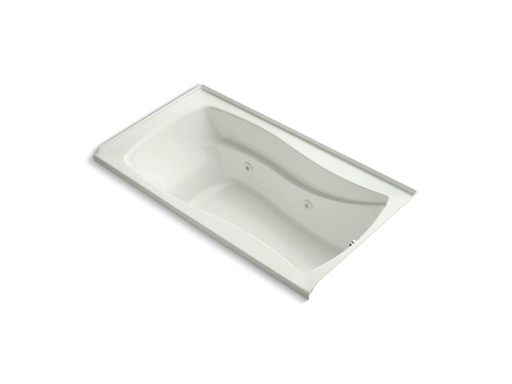 Mariposa® 66" x 36" alcove whirlpool with integral flange, right-hand drain and heater, Dune