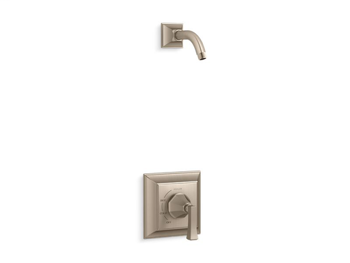 Memoirs® Stately Rite-Temp® shower trim set with Deco lever handle, less showerhead, Vibrant Brushed Bronze