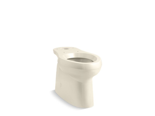 Cimarron® Comfort Height® elongated toilet bowl with skirted trapway, Almond