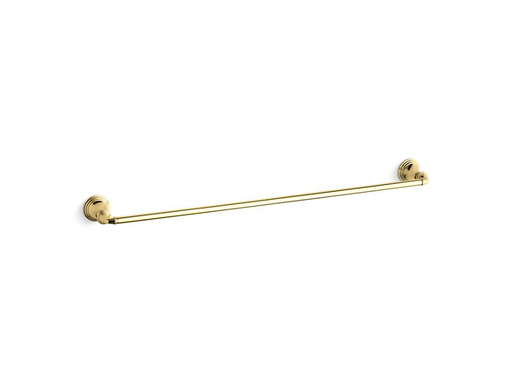 Devonshire® 30" towel bar, Vibrant Polished Brass