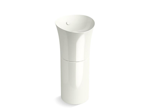 Veil® pedestal bathroom sink, Dune