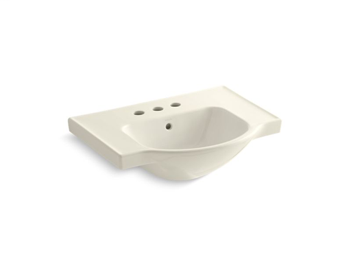 Veer™ 24" centerset sink basin, Biscuit