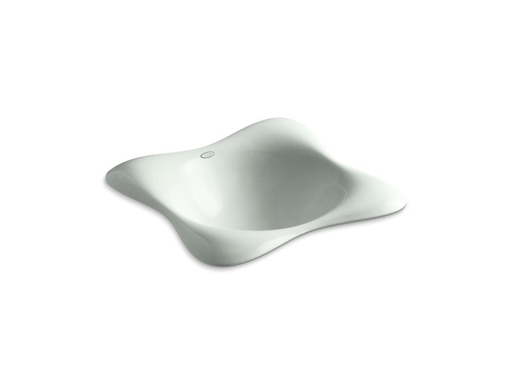 Dolce Vita® vessel, drop-in or wall-mount bathroom sink with Iron Black underside, Sea Salt