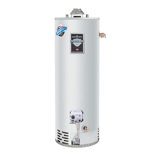 Defender Safety System®, 50 Gallon Tall Residential Gas (Natural) Atmospheric Vent Water Heater, 6-Year Tank Warranty, 34000 BTU/Hr