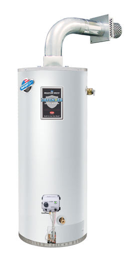 Defender Safety System®, 40 Gallon Residential Gas (Natural) Direct Vent Water Heater with Flexible Vent Kit, 6-Year Tank Warranty, 38000 BTU/Hr