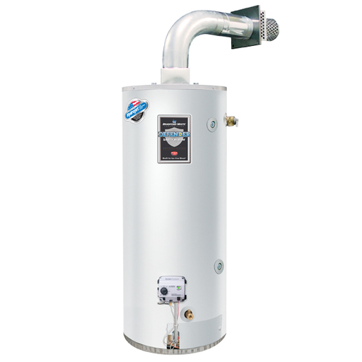 Defender Safety System®, 48 Gallon High Input Residential Gas (Natural) Direct Vent Water Heater with Flexible Vent Kit, 6-Year Tank Warranty, 50000 BTU/Hr