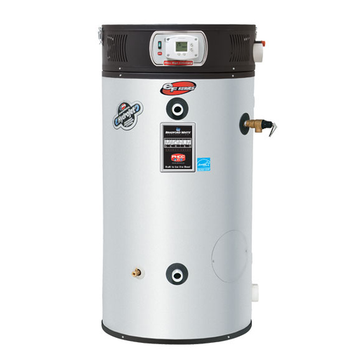 ENERGY STAR Certified High Efficiency Condensing Ultra Low NOx eF Series® 60 Gallon Commercial Gas (Natural) Water Heater, 3-Year Tank Warranty, 125000 BTU/Hr