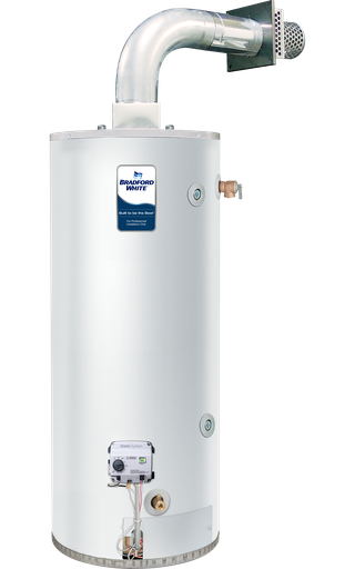 Defender Safety System®, 48 Gallon High Input Residential Gas (Natural) Direct Vent Water Heater with Flexible Vent Kit, 6-Year Tank Warranty, 50000 BTU/Hr