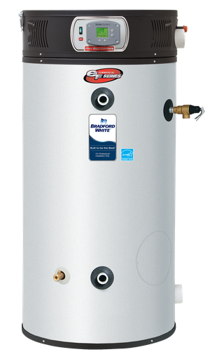 ENERGY STAR Certified High Efficiency Condensing Ultra Low NOx eF Series® 60 Gallon Commercial Gas (Natural) Water Heater, 3-Year Tank Warranty, 125000 BTU/Hr