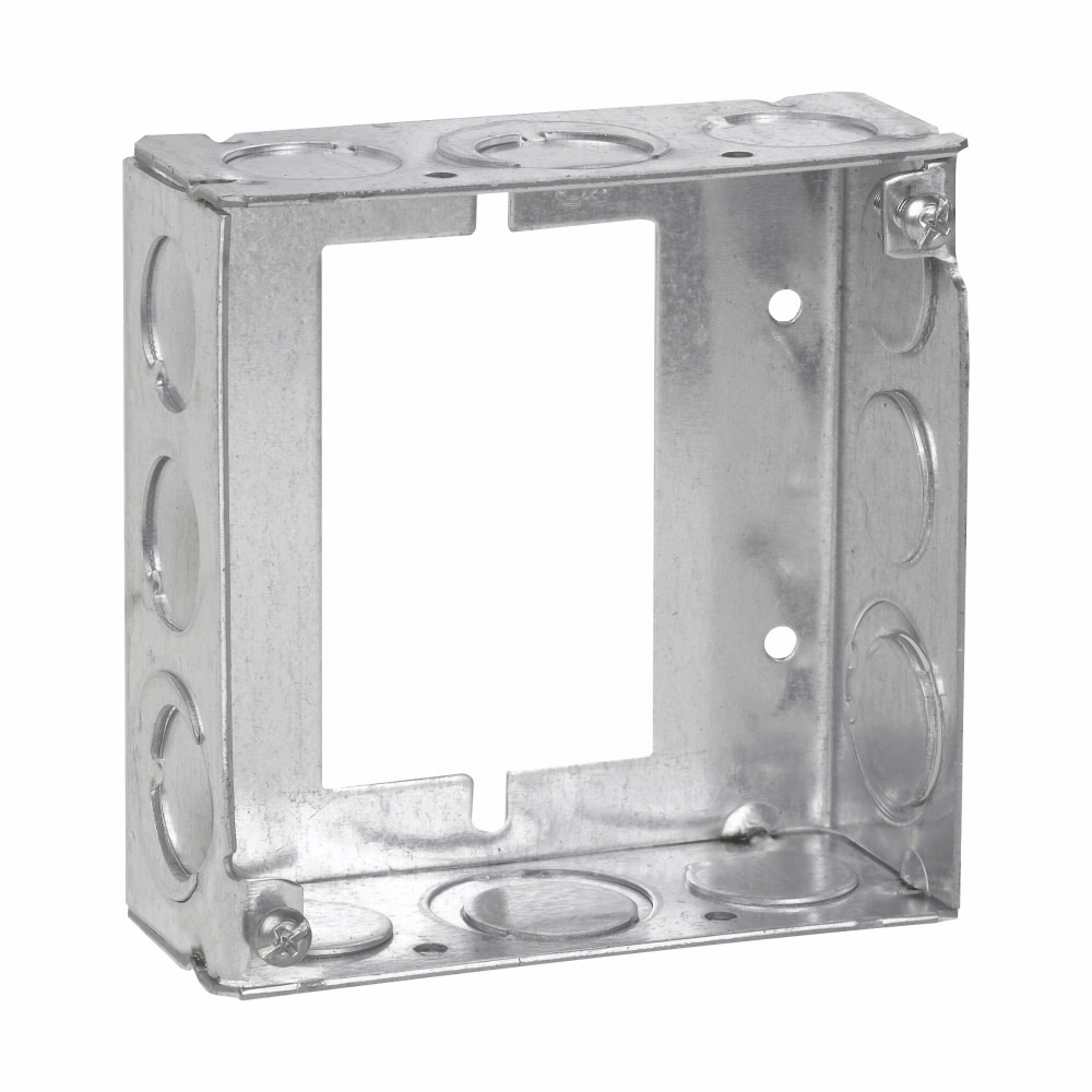 Crouse-Hinds Series TP422 4 x 4 x 1-1/2 Inch Steel Square Box Extension Ring Crouse-Hinds Series TP422 4 x 4 x 1-1/2 Inch Steel Square Box Extension Ring