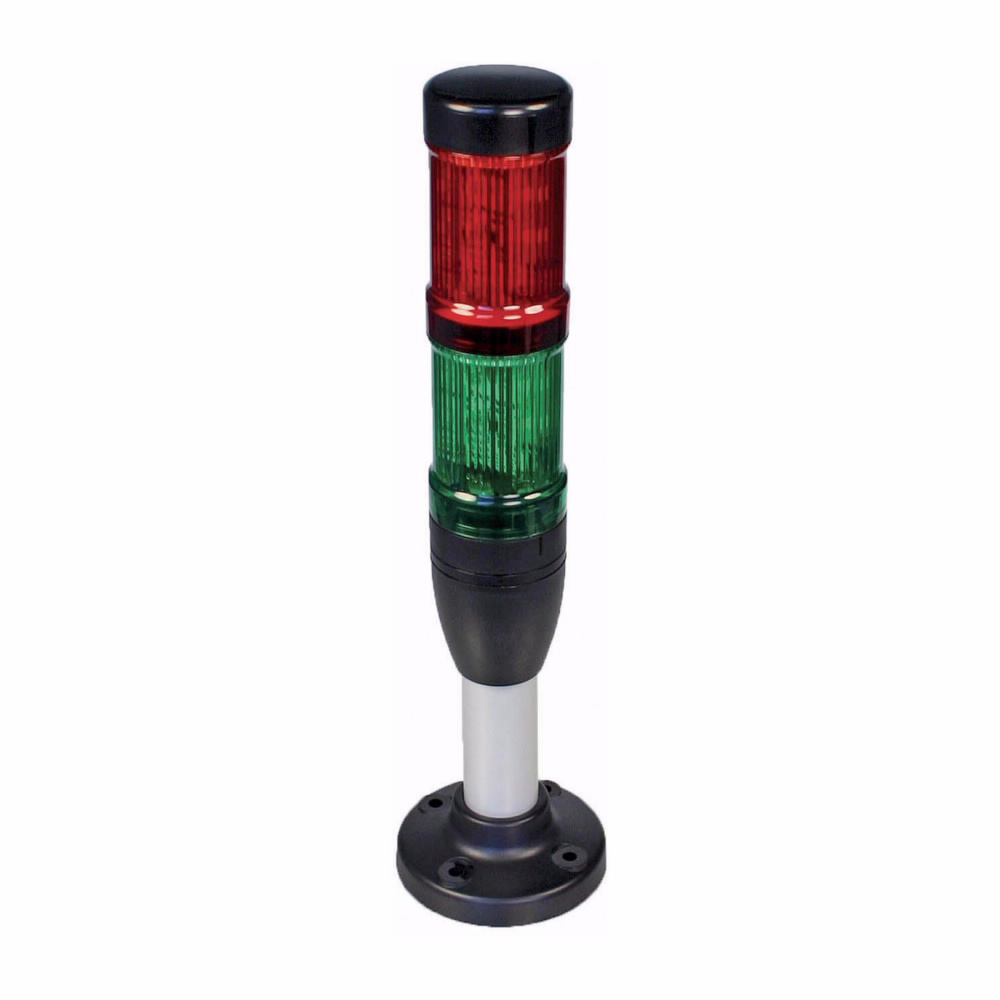 Product image for Cutler-Hammer SL4-100-L-RAG-24LED Stacklight Complete Device, SL4, 40 mm, 3 modules, Continuous LED, 100 mm tube, 24 Vac/Vdc, Red, amber, green, (1), UL type 4, 4X, 13 , IP66